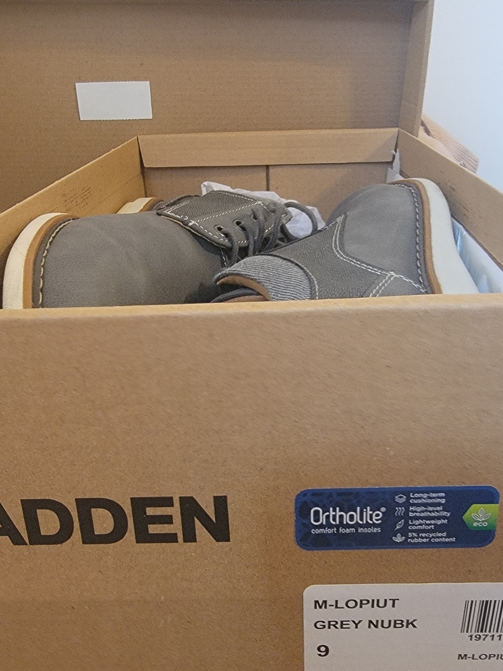 Steve Madden Grey Nubuck Dress Shoe